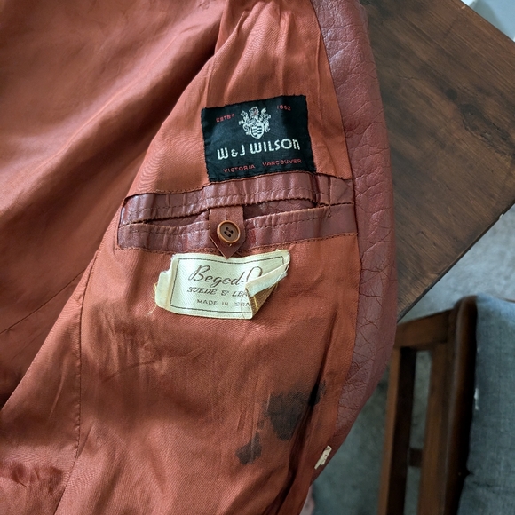 W & J Wilson vintage leather jacket - Picture 2 of 4